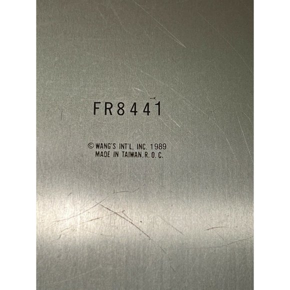 Vintage Wangs Intl. Inc. 1989 Metal Tray Snow Sled Boy Girl Dog Christmas Winter - Picture 4 of 4